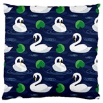 Swan-pattern-elegant-design Standard Premium Plush Fleece Cushion Case (Two Sides)