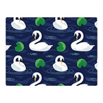 Swan-pattern-elegant-design Two Sides Premium Plush Fleece Blanket (Mini)