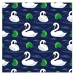 Swan-pattern-elegant-design Square Satin Scarf (36  x 36 )