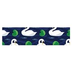 Swan-pattern-elegant-design Oblong Satin Scarf (16  x 60 )