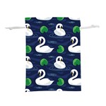 Swan-pattern-elegant-design Lightweight Drawstring Pouch (L)