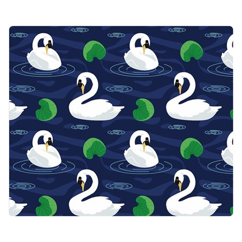 Swan 50 x40  Blanket Front
