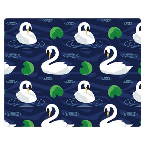 Swan 60 x50  Blanket Front
