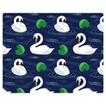 Swan-pattern-elegant-design Premium Plush Fleece Blanket (Medium)