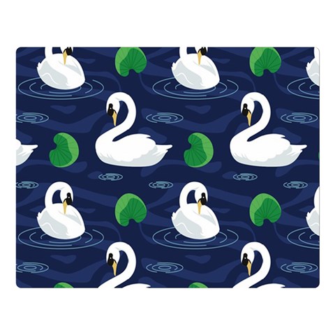 Swan 80 x60  Blanket Front