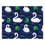 Swan-pattern-elegant-design Premium Plush Fleece Blanket (Large)