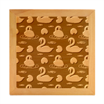 Swan-pattern-elegant-design Wood Photo Frame Cube