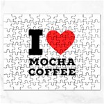 I love mocha coffee Rectangular Jigsaw Puzzl