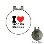 I love mocha coffee Hat Clips with Golf Markers