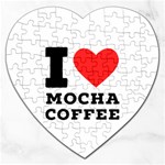I love mocha coffee Jigsaw Puzzle (Heart)