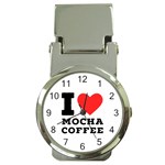 I love mocha coffee Money Clip Watches