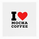 I love mocha coffee Medium Glasses Cloth (2 Sides)