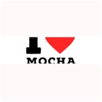 I love mocha coffee Large Bar Mat