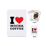 I love mocha coffee Playing Cards Single Design (Mini)