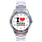 I love mocha coffee Stainless Steel Analogue Watch