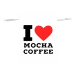 I love mocha coffee Lightweight Drawstring Pouch (M)