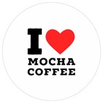 I love mocha coffee Round Trivet