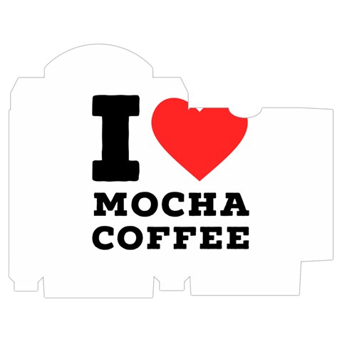 I love mocha coffee Playing Cards Single Design (Rectangle) with Custom Box from ArtsNow.com Poker Box