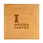 I love mocha coffee Wood Photo Frame Cube