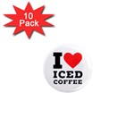 I love iced coffee 1  Mini Magnet (10 pack) 