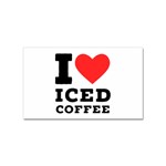 I love iced coffee Sticker (Rectangular)