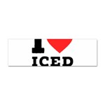 I love iced coffee Sticker (Bumper)