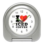 I love iced coffee Travel Alarm Clock