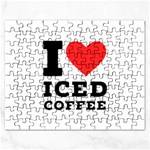 I love iced coffee Rectangular Jigsaw Puzzl