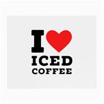 I love iced coffee Small Glasses Cloth