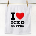 I love iced coffee Face Towel