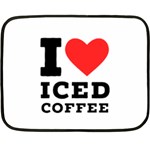 I love iced coffee Fleece Blanket (Mini)