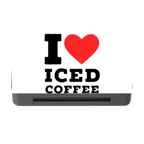 I love iced coffee Memory Card Reader with CF from ArtsNow.com Front