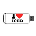 I love iced coffee Portable USB Flash (One Side)