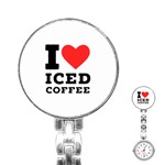 I love iced coffee Stainless Steel Nurses Watch