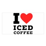 I love iced coffee Satin Shawl 45  x 80 