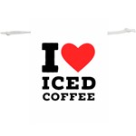 I love iced coffee Lightweight Drawstring Pouch (XL)