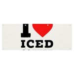 I love iced coffee Banner and Sign 8  x 3 