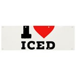 I love iced coffee Banner and Sign 9  x 3 