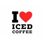 I love iced coffee Two Sides Premium Plush Fleece Blanket (Extra Small)