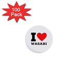 I love wasabi 1  Mini Buttons (100 pack) 