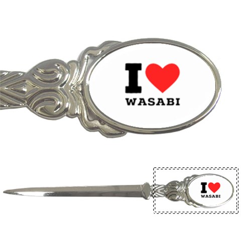 I love wasabi Letter Opener from ArtsNow.com Front