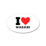 I love wasabi Sticker (Oval)