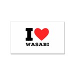 I love wasabi Sticker Rectangular (100 pack)