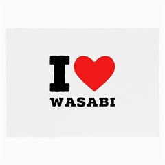 I love wasabi Large Glasses Cloth (2 Sides) from ArtsNow.com Front