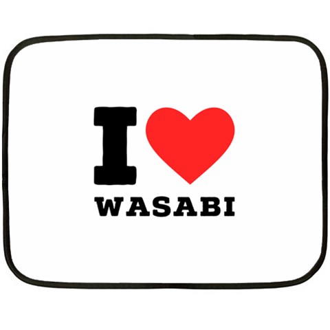 I love wasabi Two Sides Fleece Blanket (Mini) from ArtsNow.com 35 x27  Blanket Front