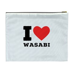 I love wasabi Cosmetic Bag (XL) from ArtsNow.com Back