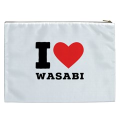 I love wasabi Cosmetic Bag (XXL) from ArtsNow.com Back