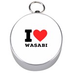 I love wasabi Silver Compasses