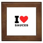 I love sauces Framed Tile