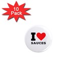 I love sauces 1  Mini Magnet (10 pack) 